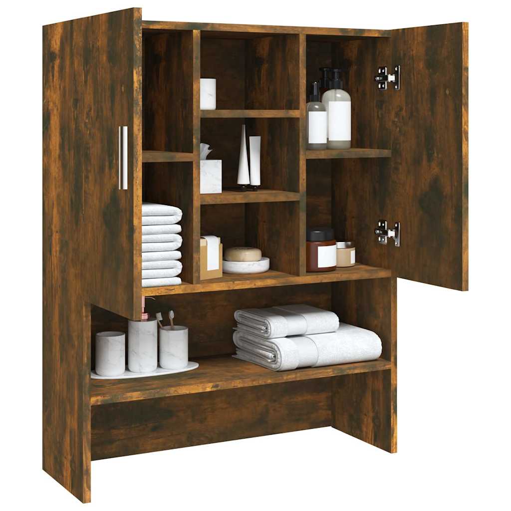 Washing Machine Cabinet Smoked Oak 70,5x25,5x90 cm