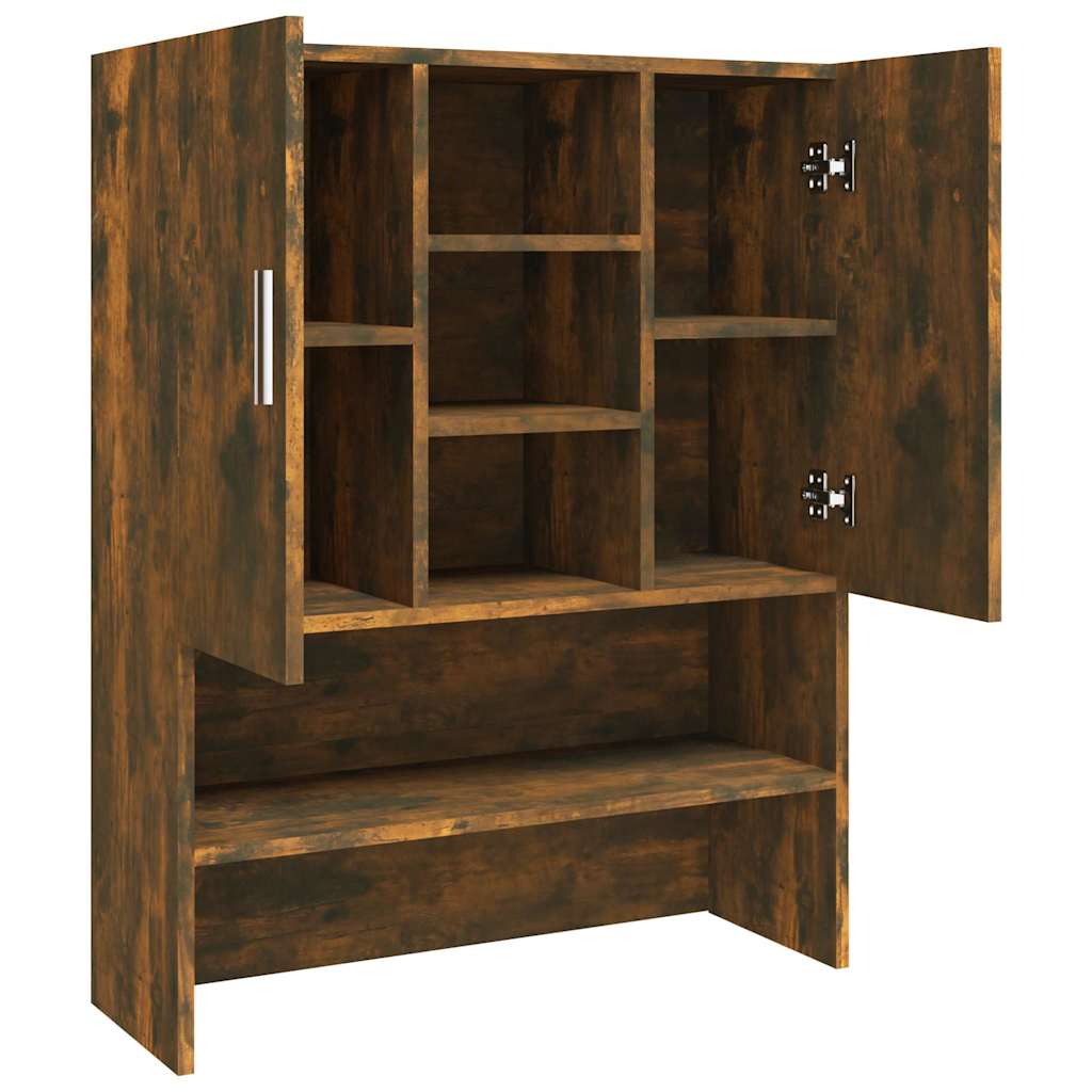 Washing Machine Cabinet Smoked Oak 70,5x25,5x90 cm