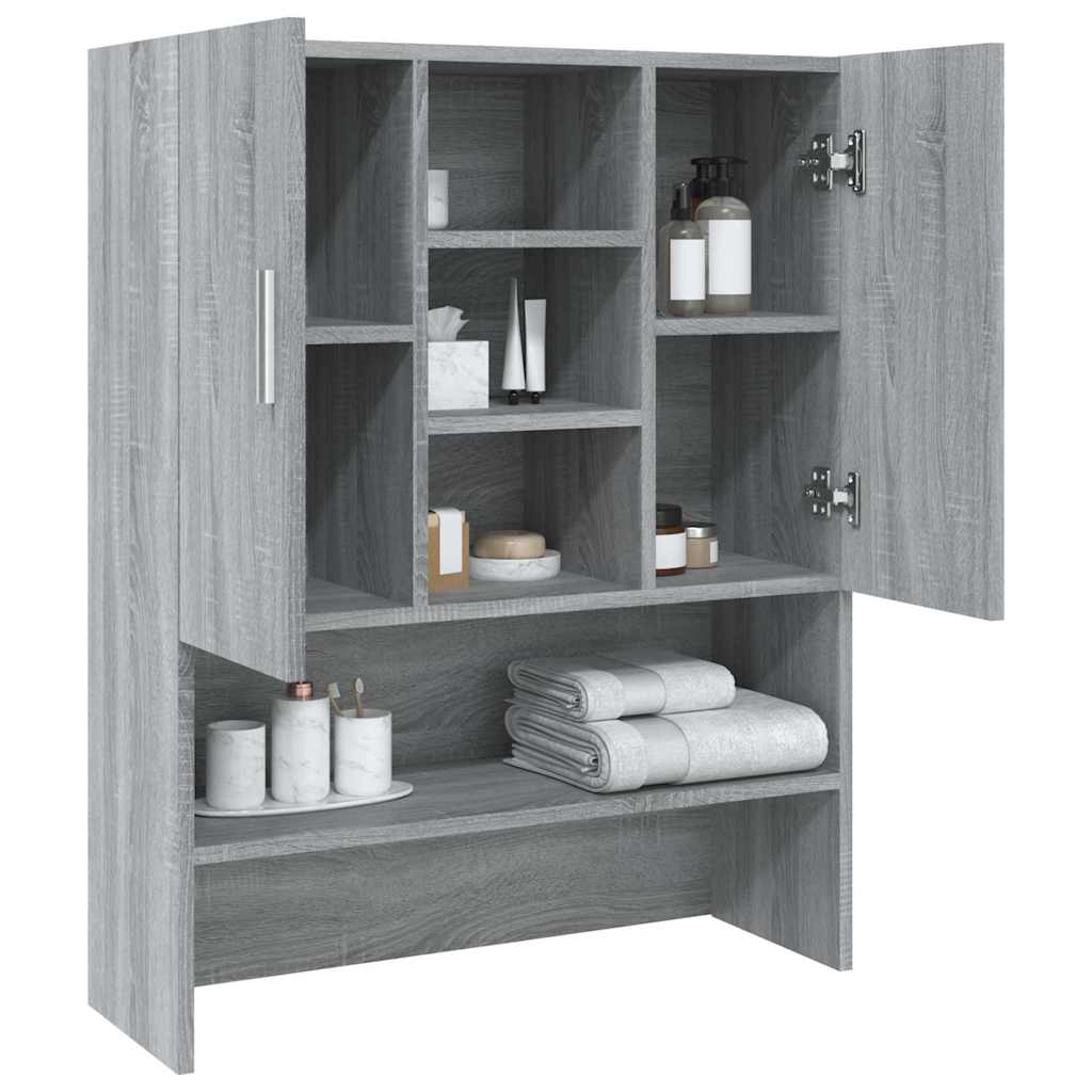 Washing Machine Cabinet Grey Sonoma 70,5x25,5x90 cm