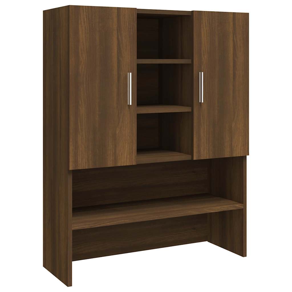 Washing Machine Cabinet Brown Oak 70,5x25,5x90 cm