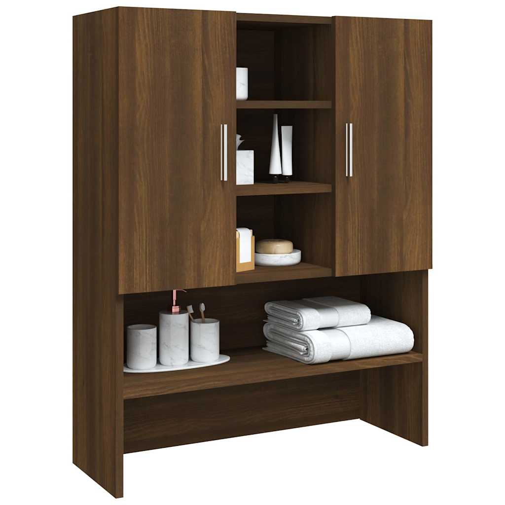 Washing Machine Cabinet Brown Oak 70,5x25,5x90 cm