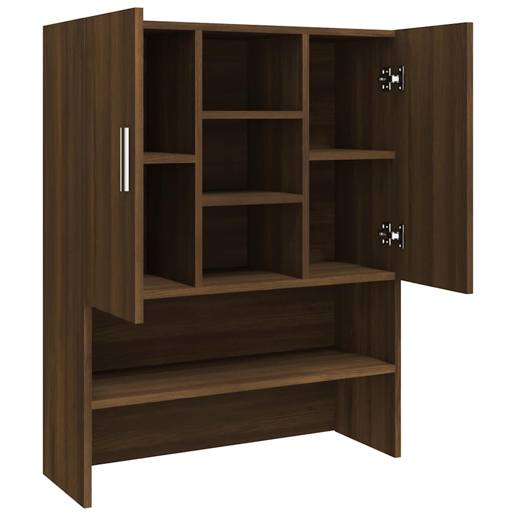 Washing Machine Cabinet Brown Oak 70,5x25,5x90 cm