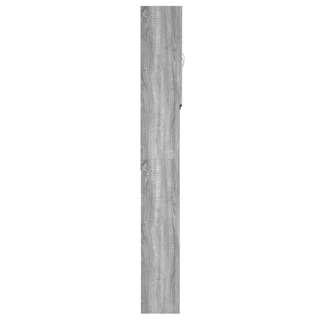 Washing Machine Cabinet Grey Sonoma 64x25,5x190 cm