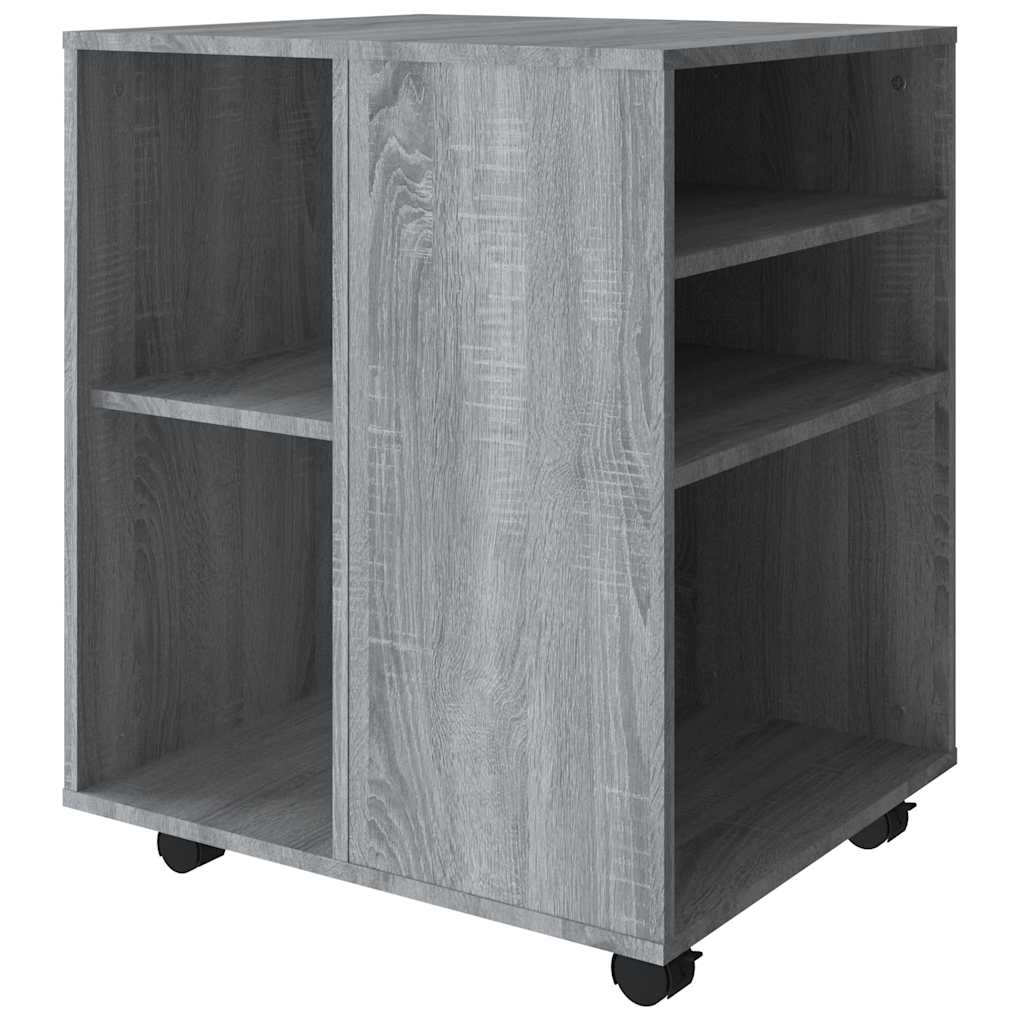 Rolling Cabinet | Grey Sonoma | Engineered Wood | Standard | Rollable