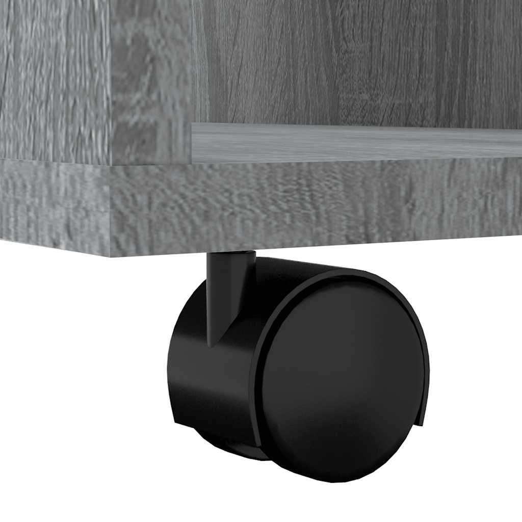 Rolling Cabinet | Grey Sonoma | Engineered Wood | Standard | Rollable