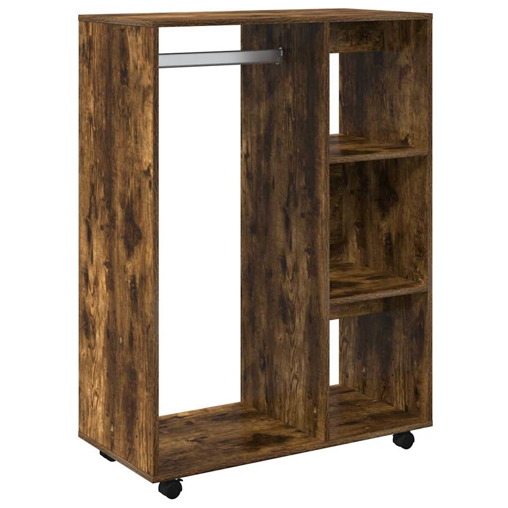 Wardrobe Smoked Oak 80x40x110 cm Engineered Wood