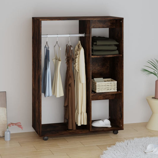 vidaXL Wardrobe Smoked Oak 80x40x110 cm Engineered Wood