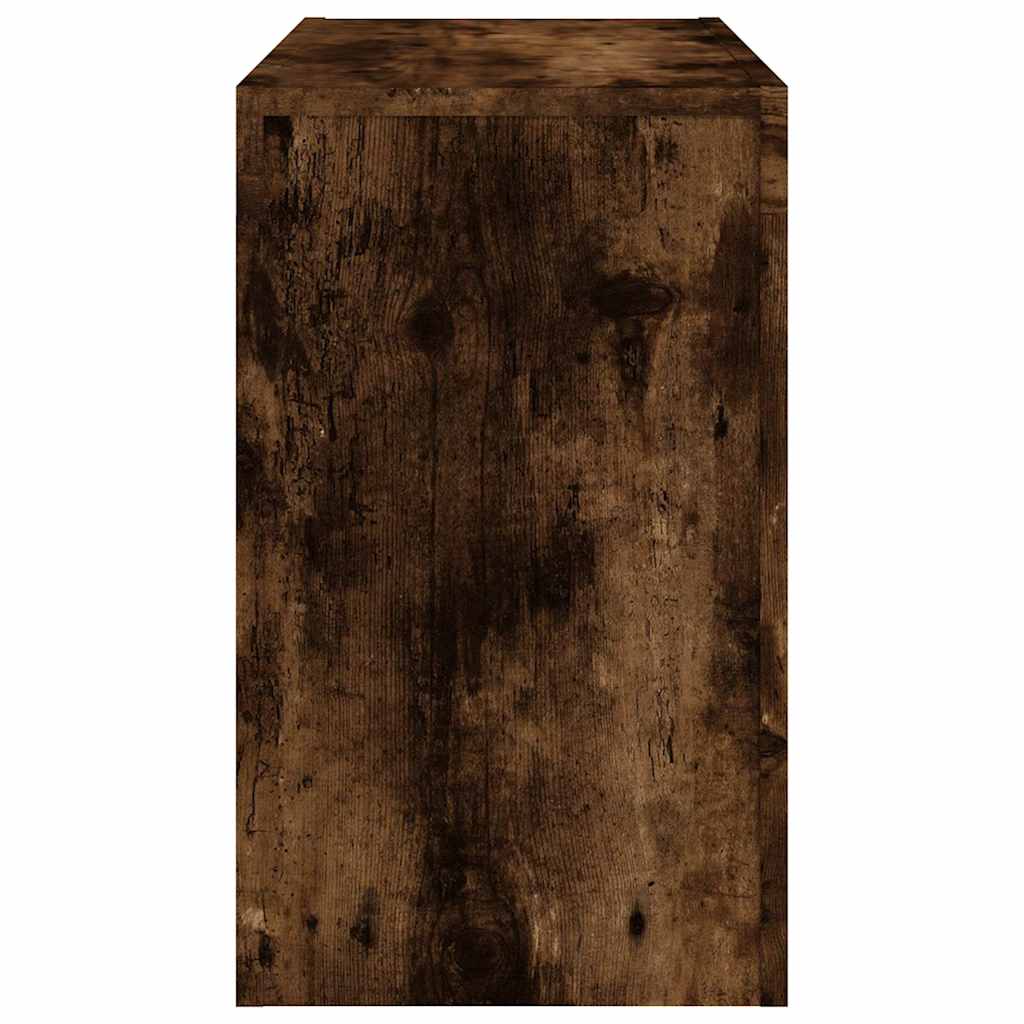 815984 vidaXL Nesting Coffee Tables 3 pcs Smoked Oak Engineered Wood