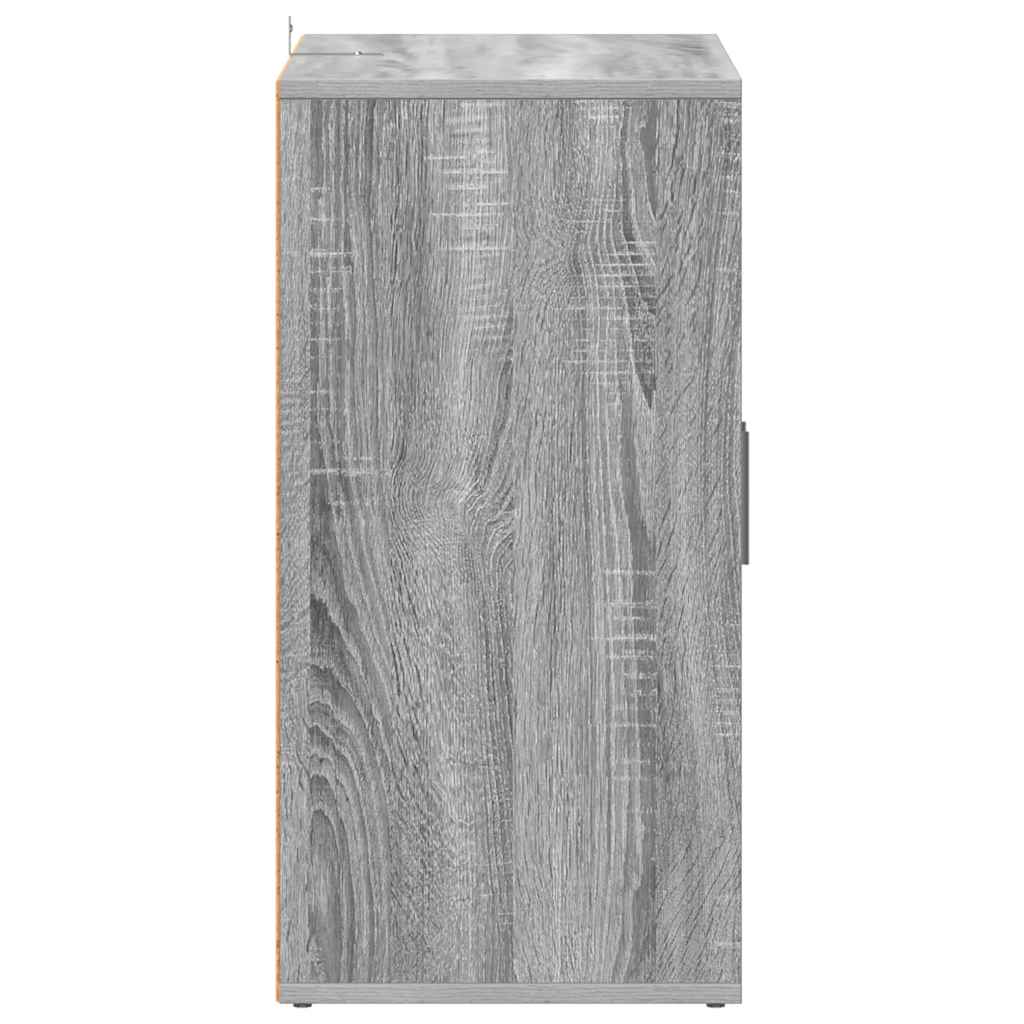 Shoe Cabinet Grey Sonoma 60x35x70 cm Engineered Wood