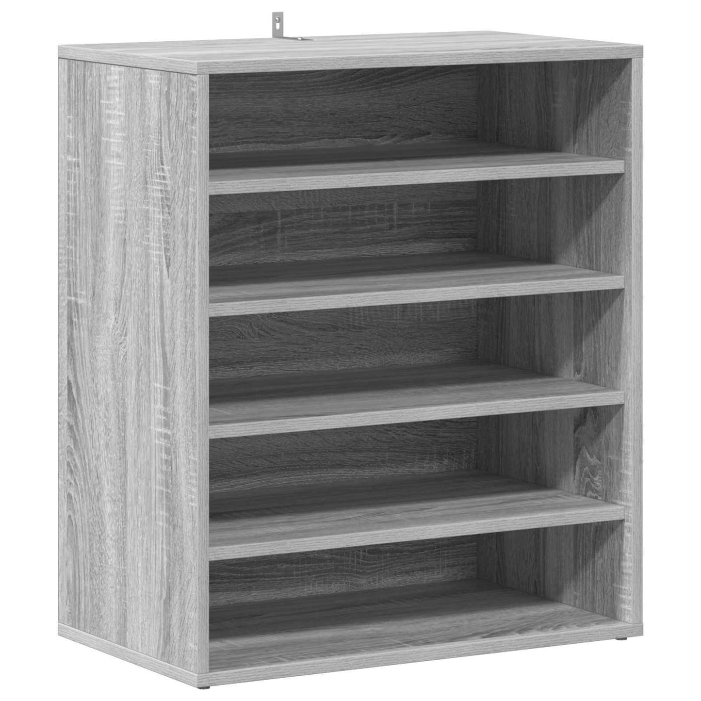 816014 vidaXL Shoe Cabinet Smoked Oak 60x35x70 cm Engineered Wood
