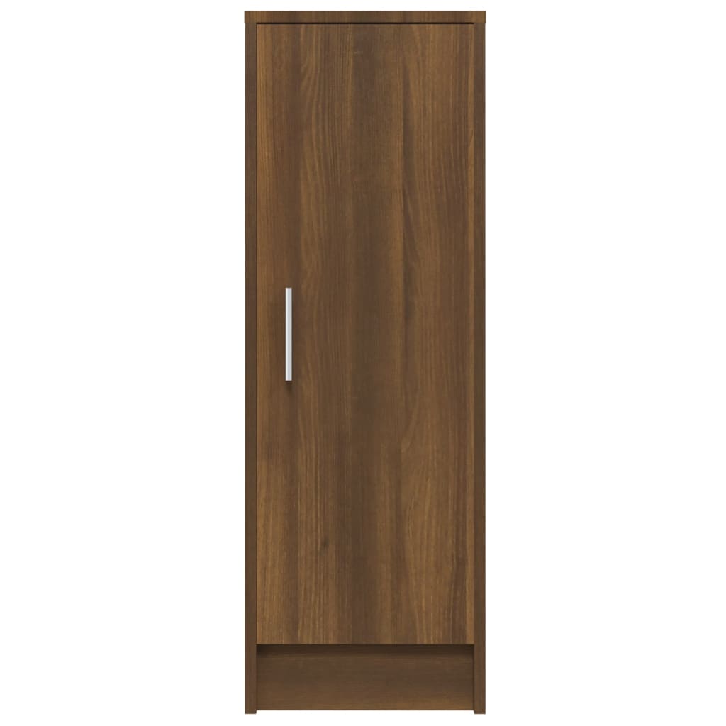 vidaXL Shoe Cabinet Brown Oak 32x35x92 cm Engineered Wood