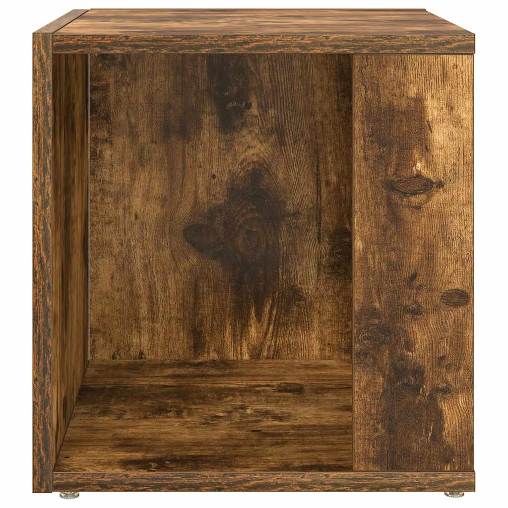Side Table Smoked Oak 33x33x34.5 cm Engineered Wood