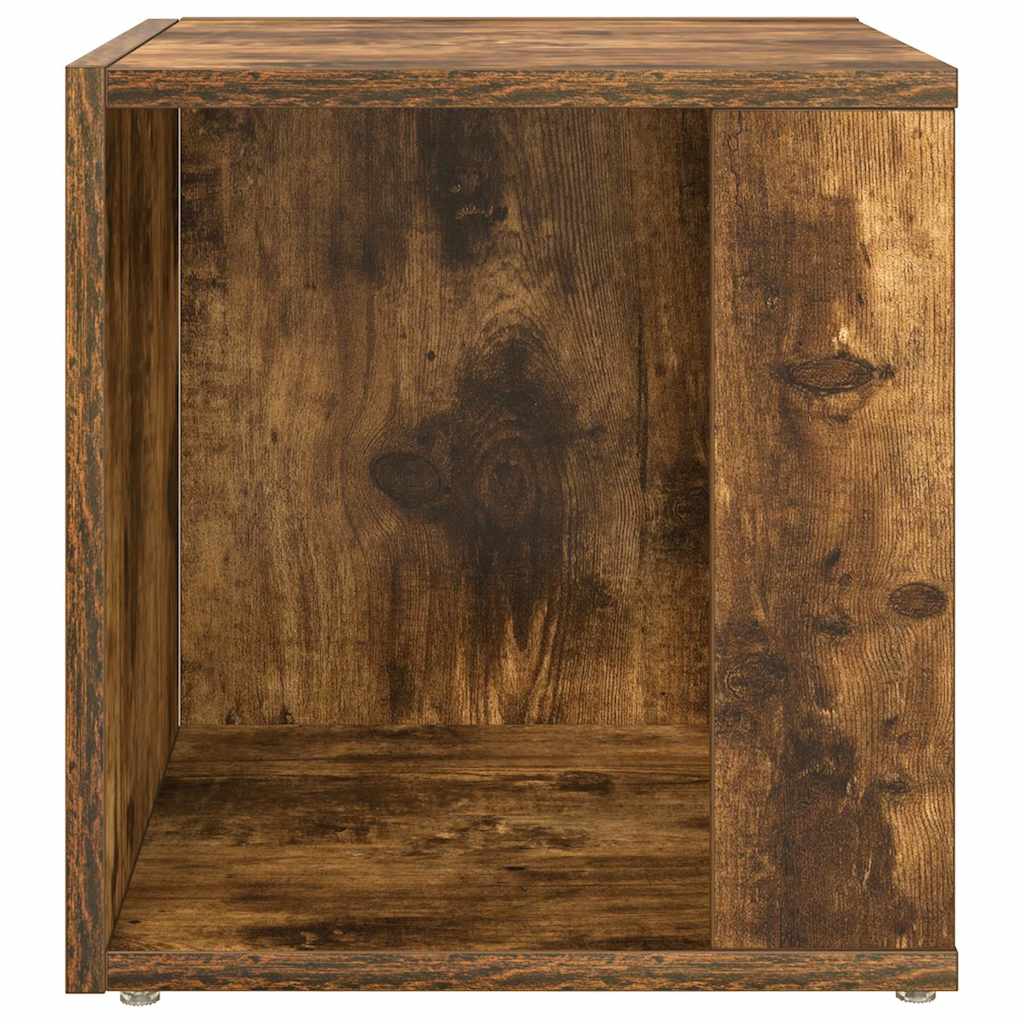 Side Table Smoked Oak 33x33x34.5 cm Engineered Wood