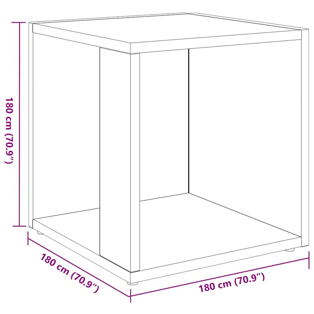 Side Table Grey Sonoma 33x33x34.5 cm Engineered Wood