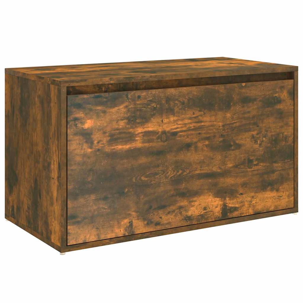 816047 vidaXL Hall Bench 80x40x45 cm Smoked Oak Engineered Wood