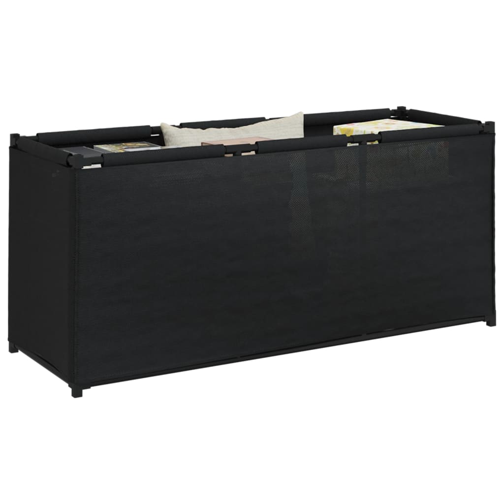 vidaXL Storage Box Black 105x34.5x45 cm Fabric