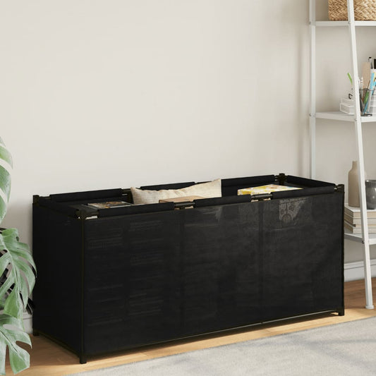 vidaXL Storage Box Black 105x34.5x45 cm Fabric