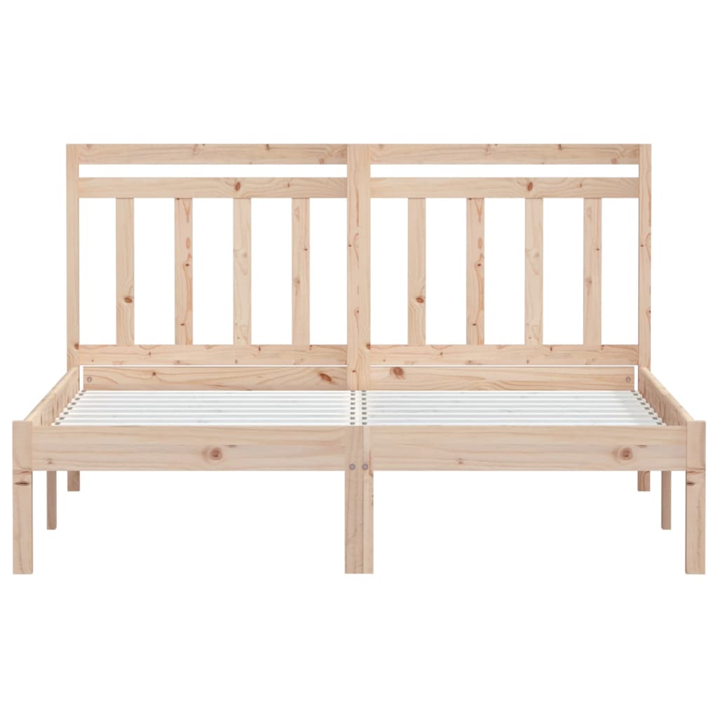 3100584 vidaXL Bed Frame without Mattress Solid Wood 120x200 cm (810012+814084)