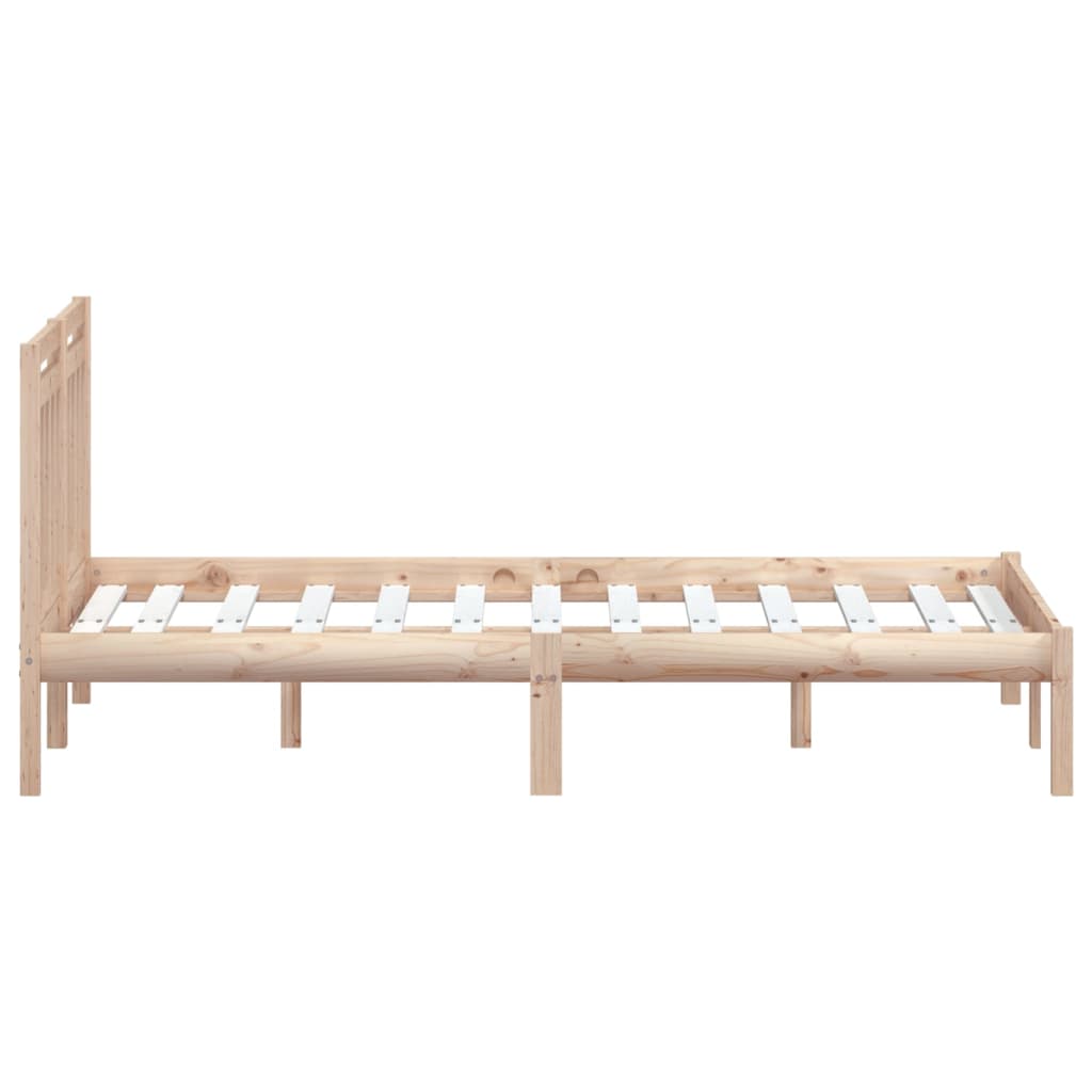 3100584 vidaXL Bed Frame without Mattress Solid Wood 120x200 cm (810012+814084)