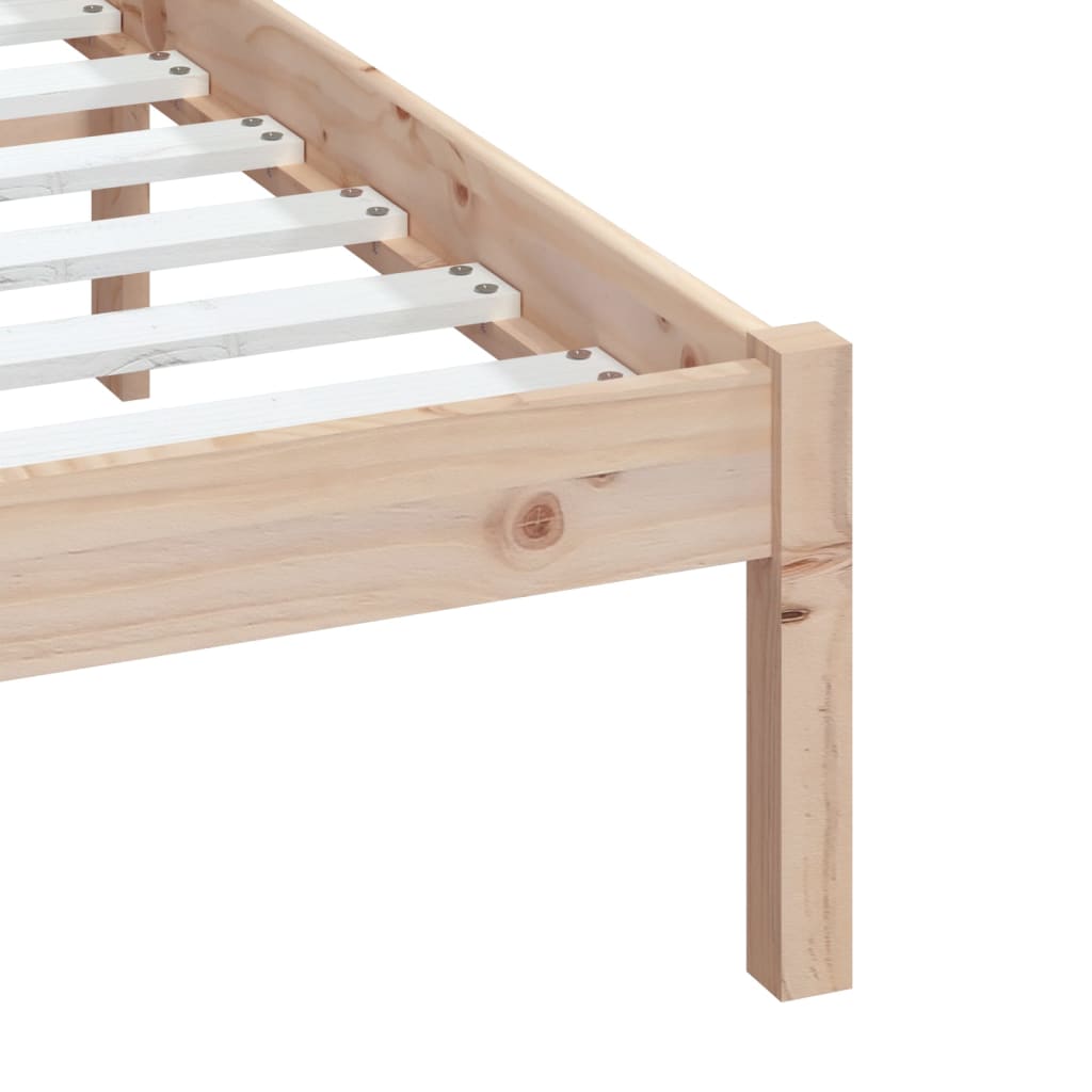 3100584 vidaXL Bed Frame without Mattress Solid Wood 120x200 cm (810012+814084)