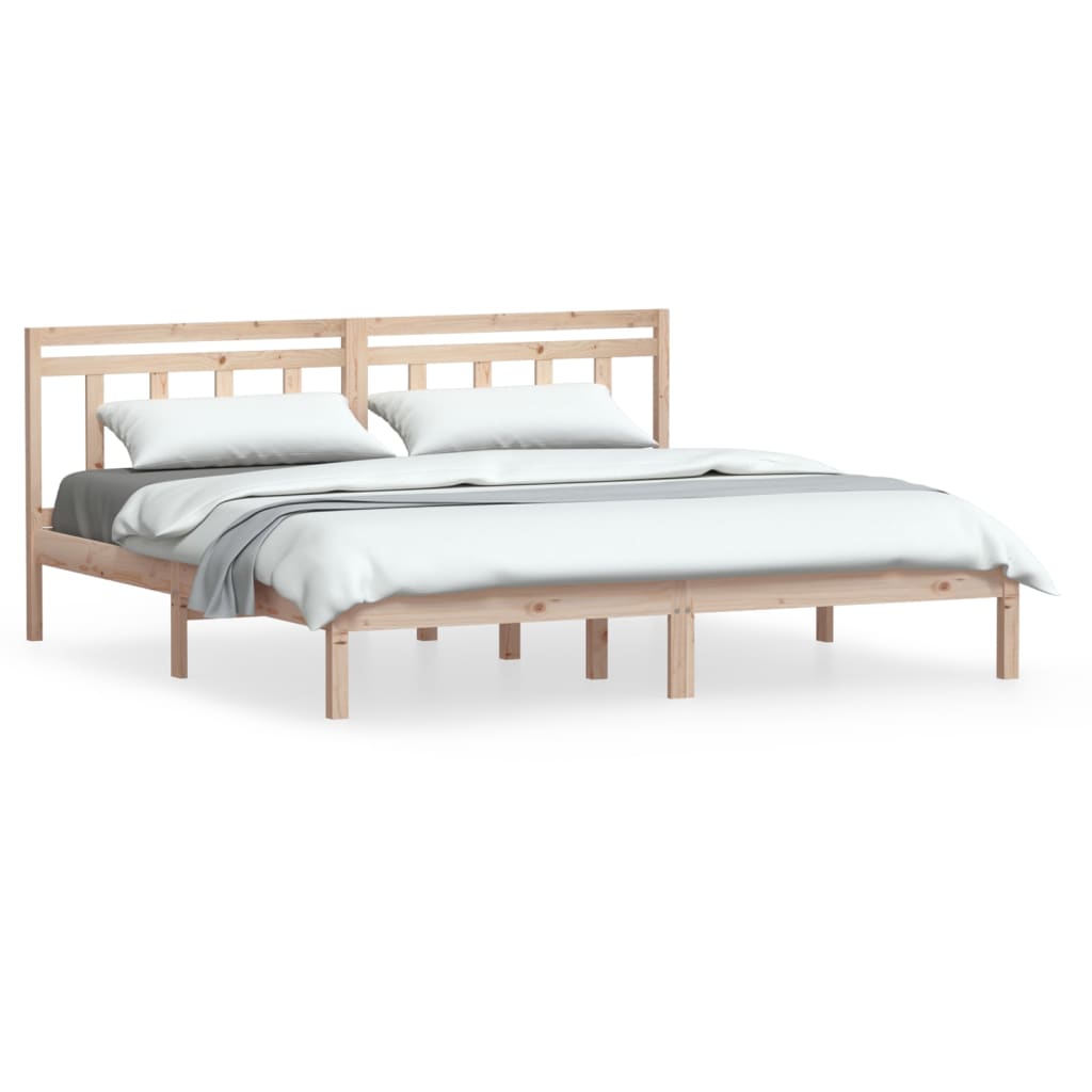 3100599 vidaXL Bed Frame without Mattress Solid Wood 160x200 cm (810027+814104)