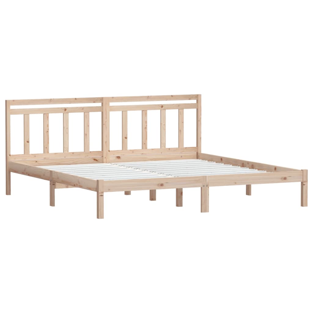 3100599 vidaXL Bed Frame without Mattress Solid Wood 160x200 cm (810027+814104)