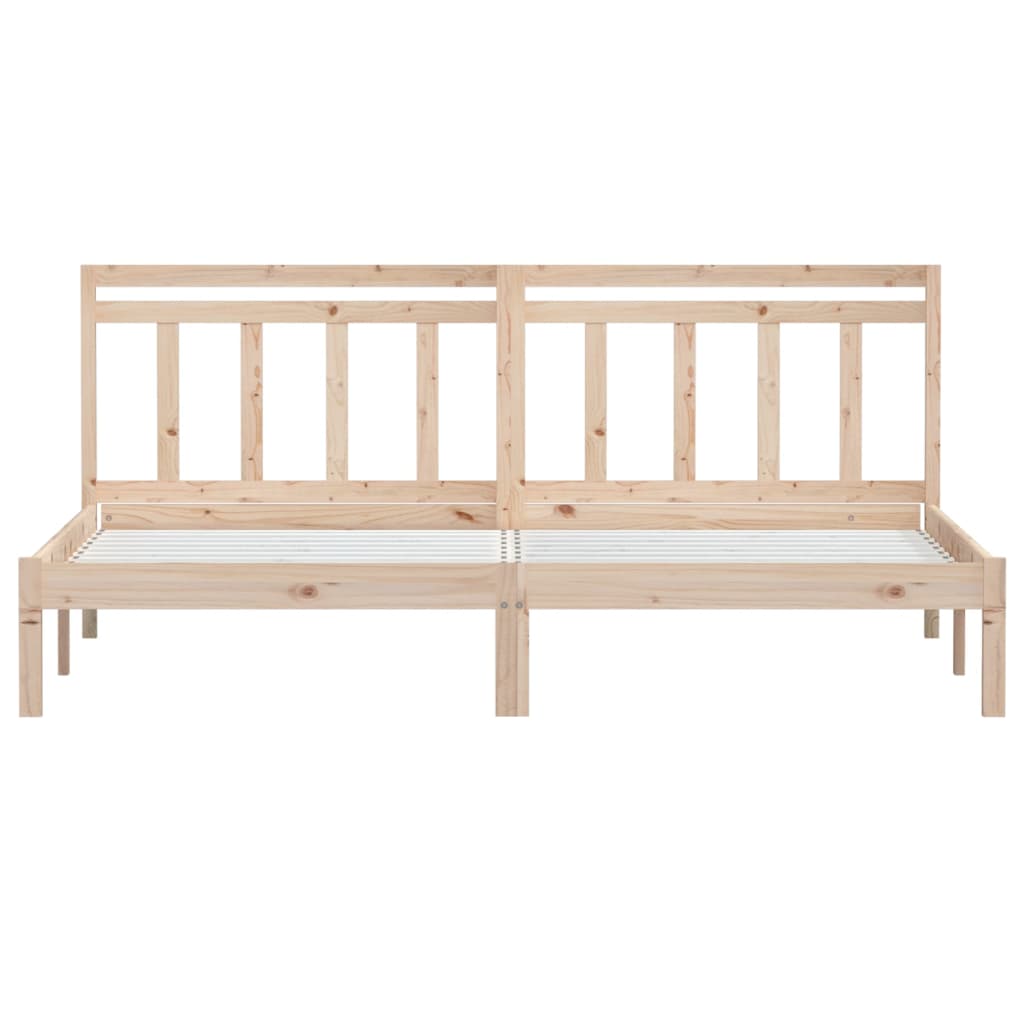 3100599 vidaXL Bed Frame without Mattress Solid Wood 160x200 cm (810027+814104)