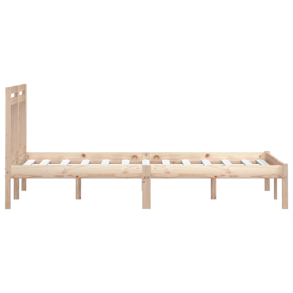 3100599 vidaXL Bed Frame without Mattress Solid Wood 160x200 cm (810027+814104)