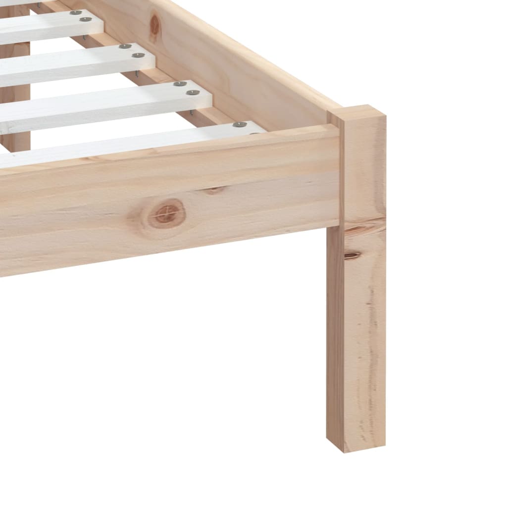 3100599 vidaXL Bed Frame without Mattress Solid Wood 160x200 cm (810027+814104)