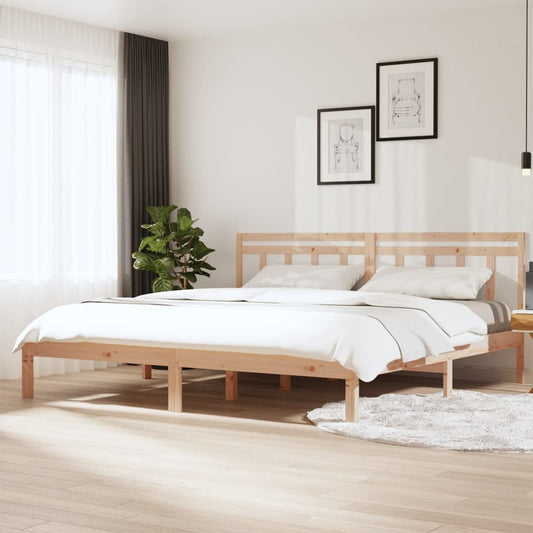 3100599 vidaXL Bed Frame without Mattress Solid Wood 160x200 cm (810027+814104)