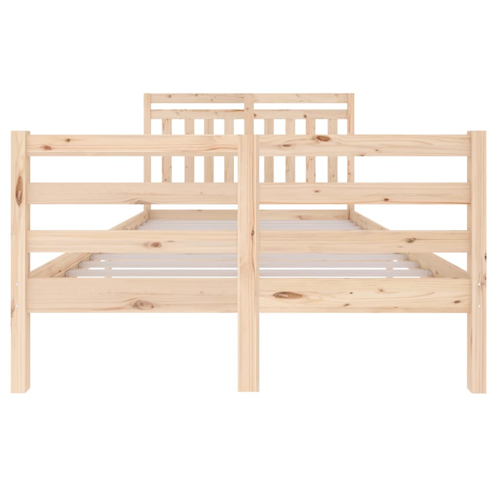 3100649 vidaXL Bed Frame without Mattress Solid Wood 120x200 cm (810425+814084)