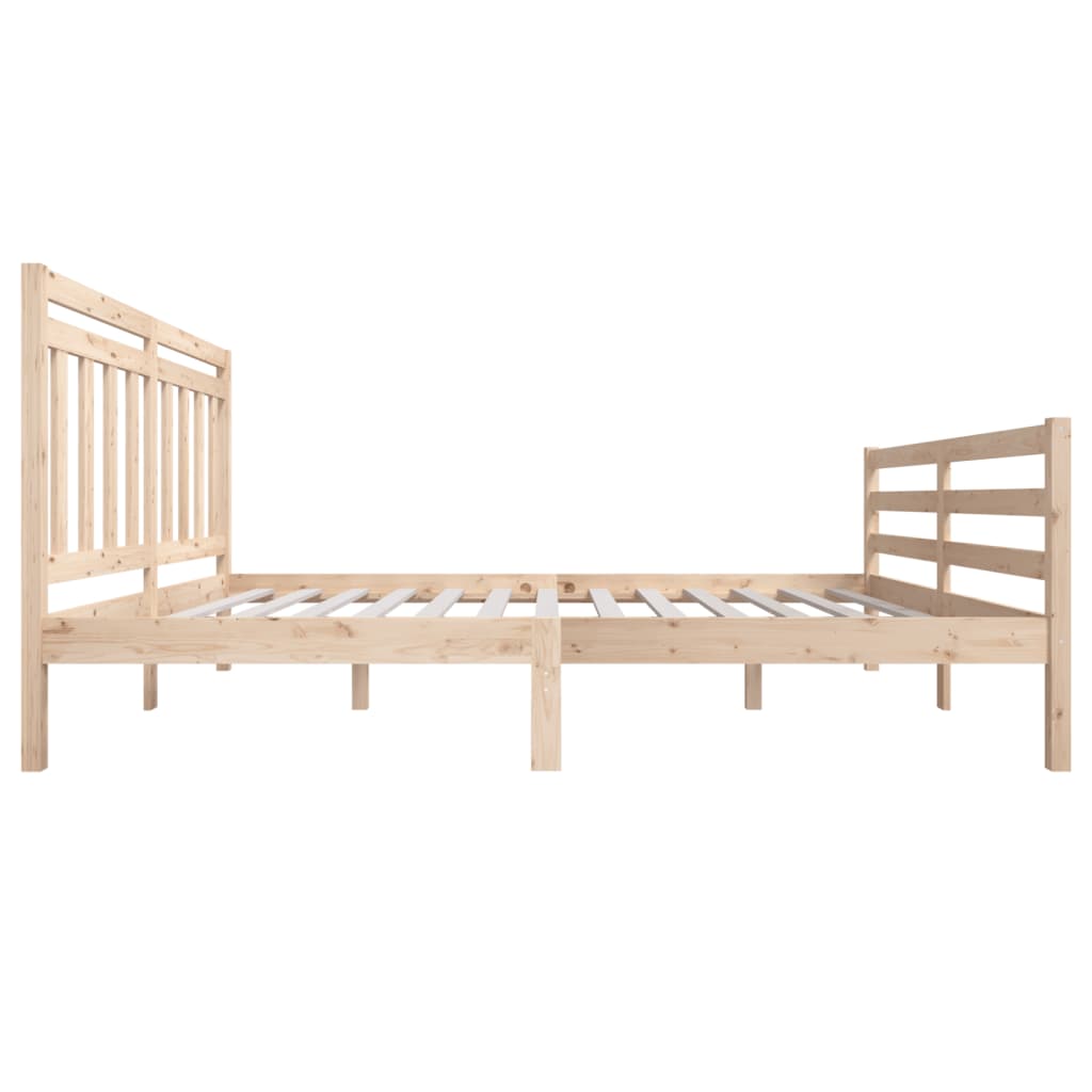 3100664 vidaXL Bed Frame without Mattress Solid Wood 160x200 cm (810440+814104)