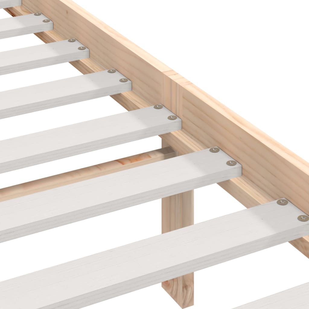 Bed Frame without Mattress Solid Wood Pine 90x200 cm