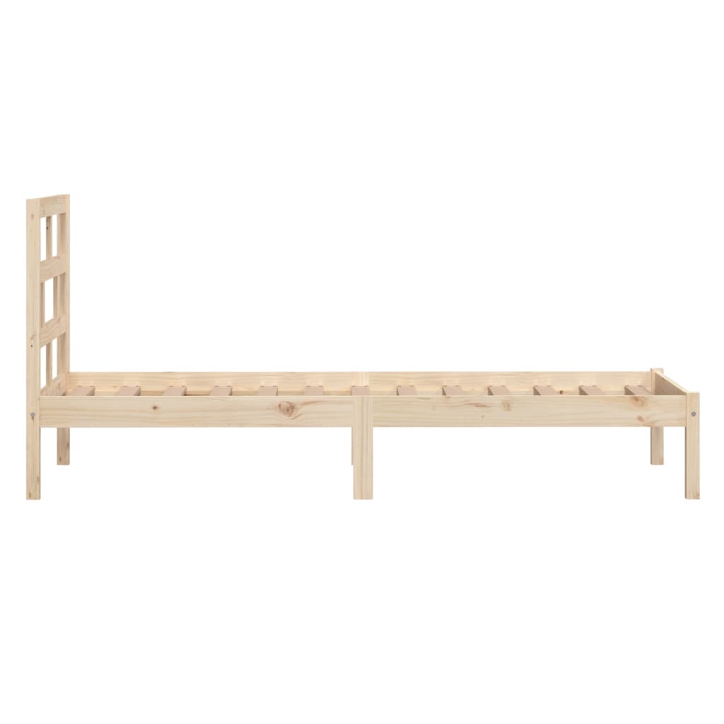 Bed Frame without Mattress Single Solid Wood