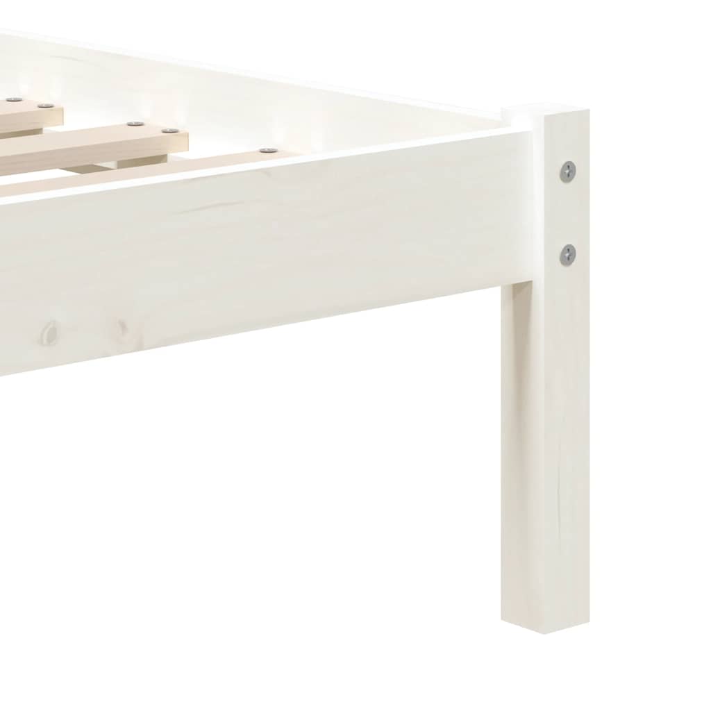 Bed Frame | White | Solid Pine Wood | Single | Single Bed Frame