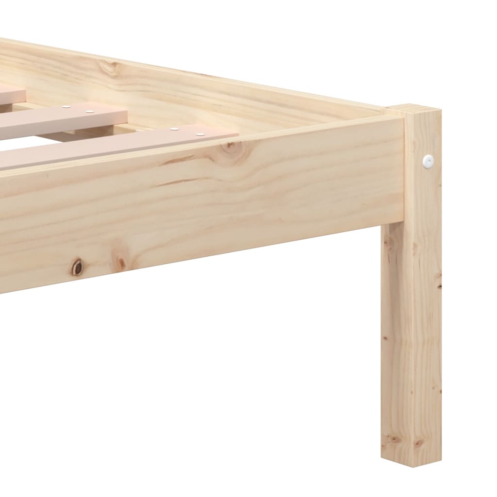 3101238 vidaXL Bed Frame without Mattress Solid Wood Pine 200x200 cm (810037+814214)