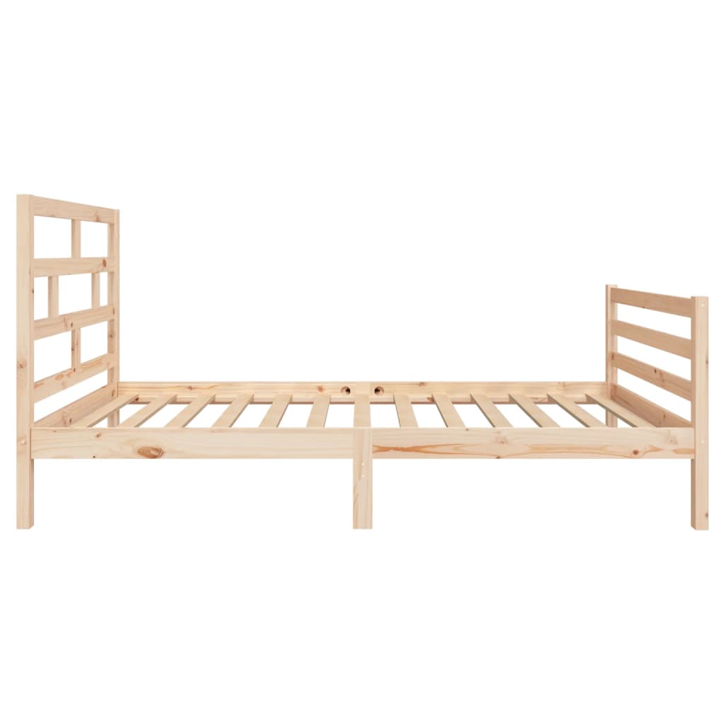 3101268 vidaXL Bed Frame without Mattress Solid Wood 90x200 cm (810415+814174)