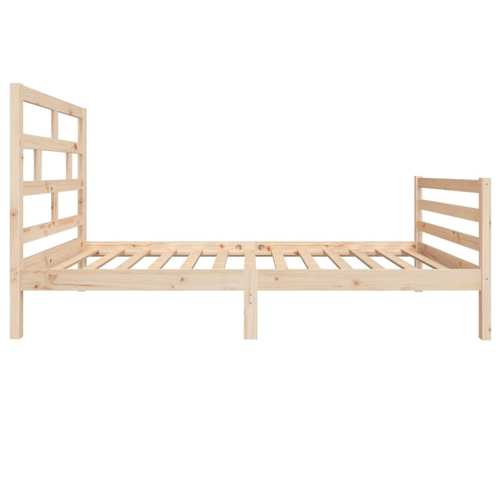 3101273 vidaXL Bed Frame without Mattress Solid Wood 100x200 cm (810420+814179)