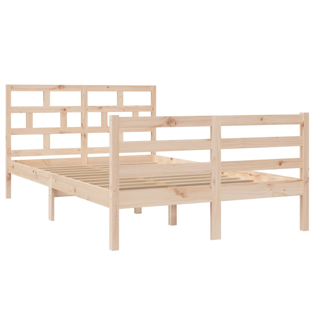 3101278 vidaXL Bed Frame without Mattress Solid Wood 120x200 cm (810425+814184)