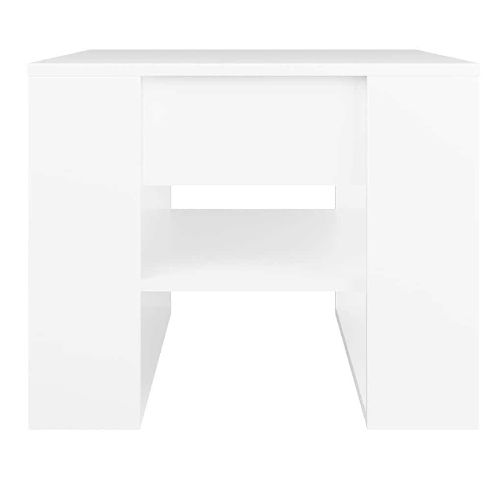 Coffee Table White 55,5x55x45 cm Engineered Wood