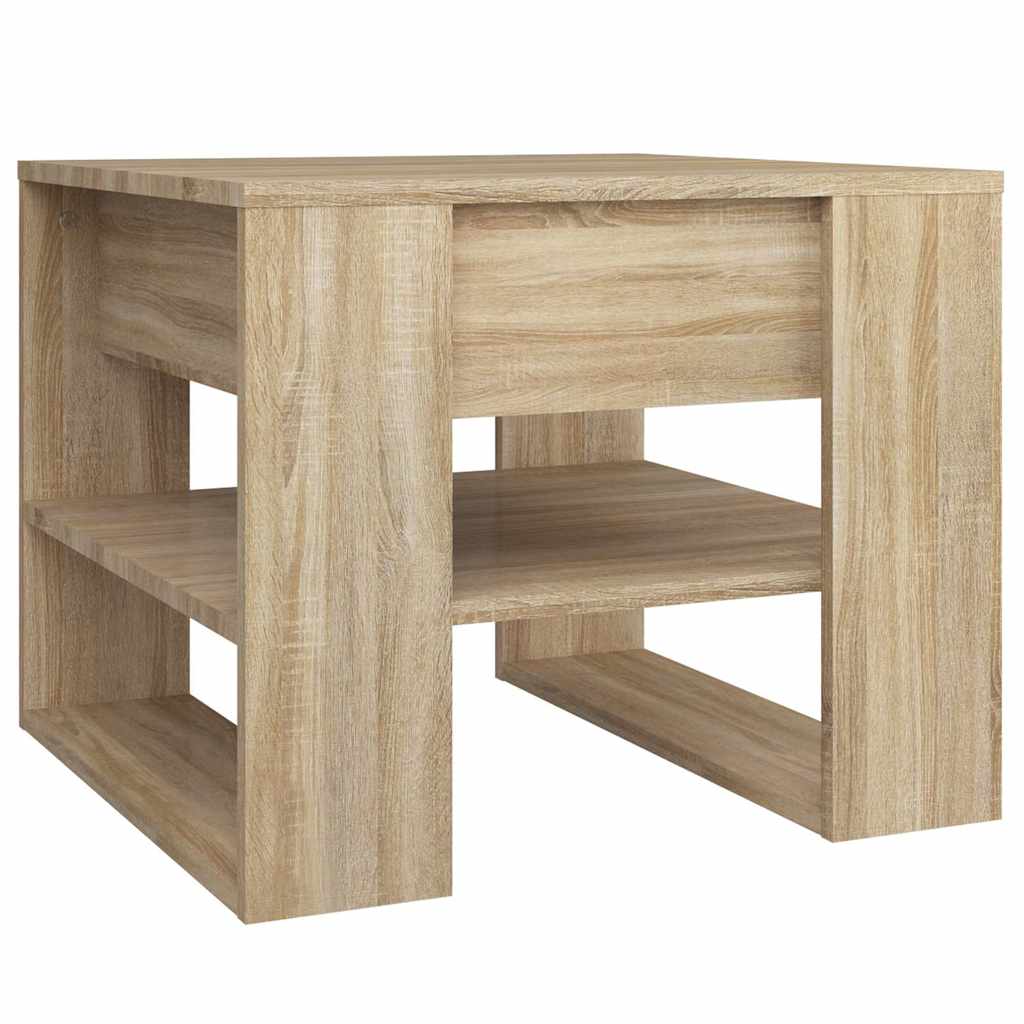 Coffee Table Sonoma Oak 55,5x55x45 cm Engineered Wood