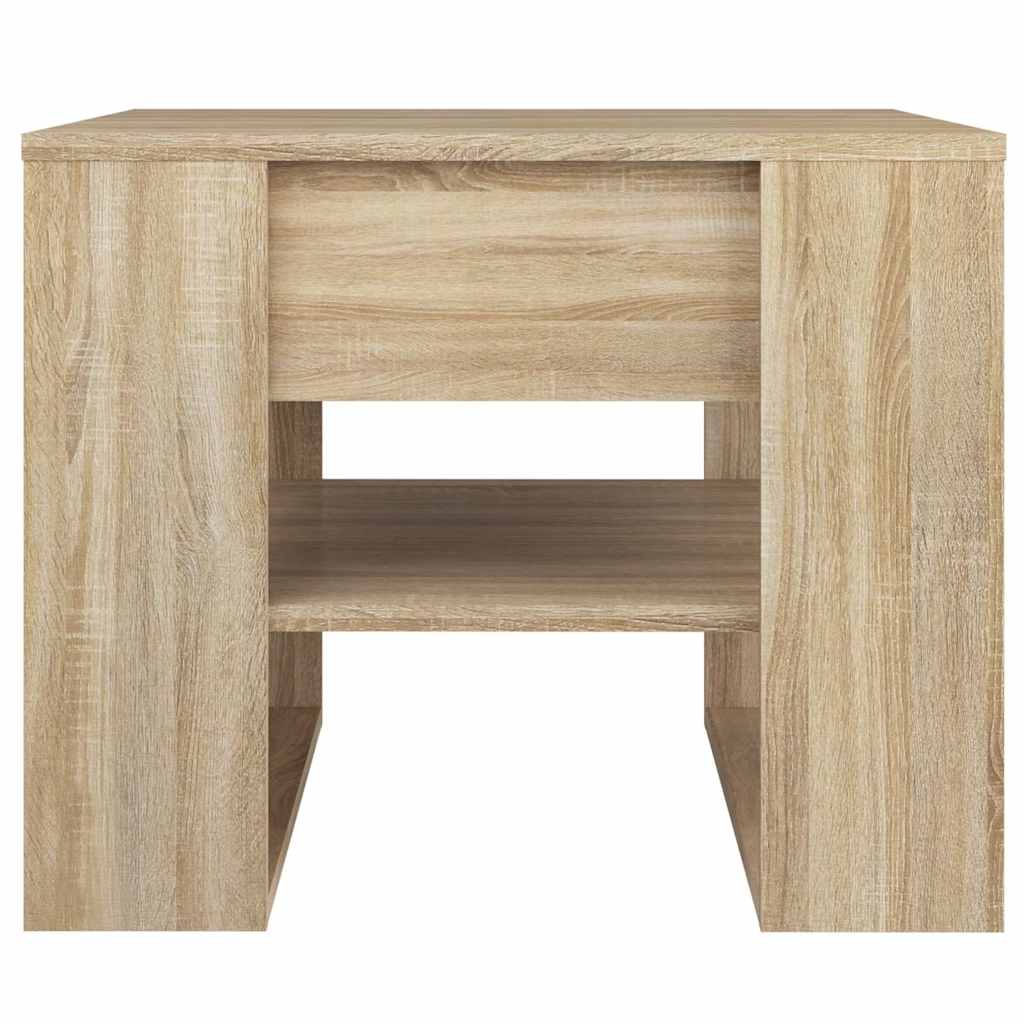 Coffee Table Sonoma Oak 55,5x55x45 cm Engineered Wood