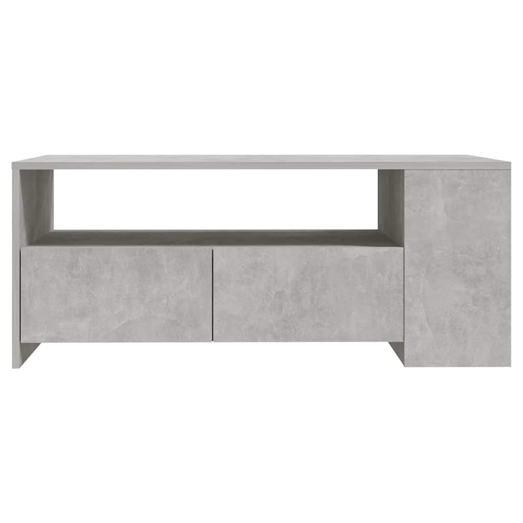 Coffee Table Concrete Grey 102x55x42 cm Engineered Wood