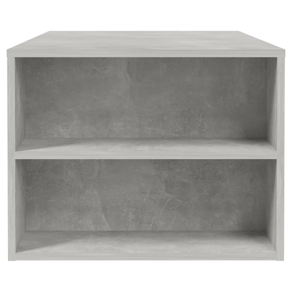 Coffee Table Concrete Grey 102x55x42 cm Engineered Wood