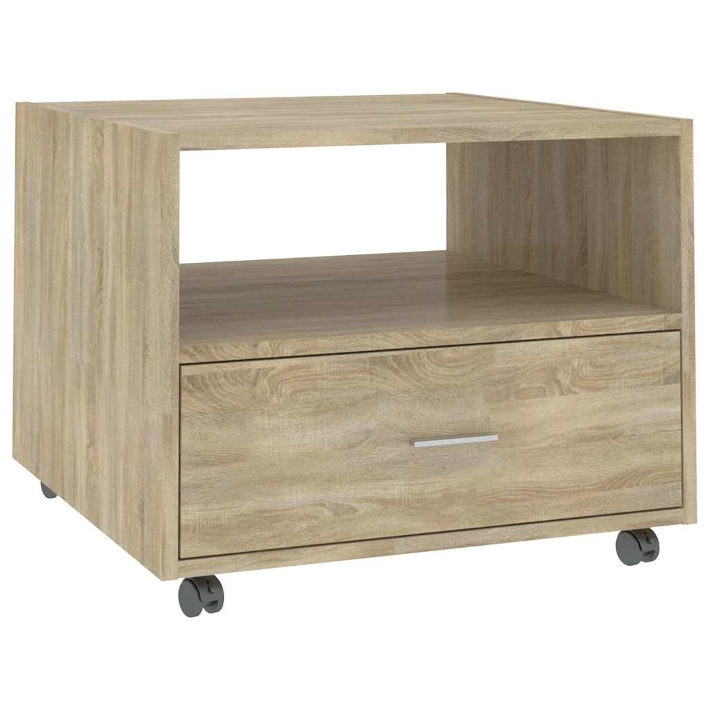 Coffee Table Sonoma Oak 55x55x40 cm Engineered Wood