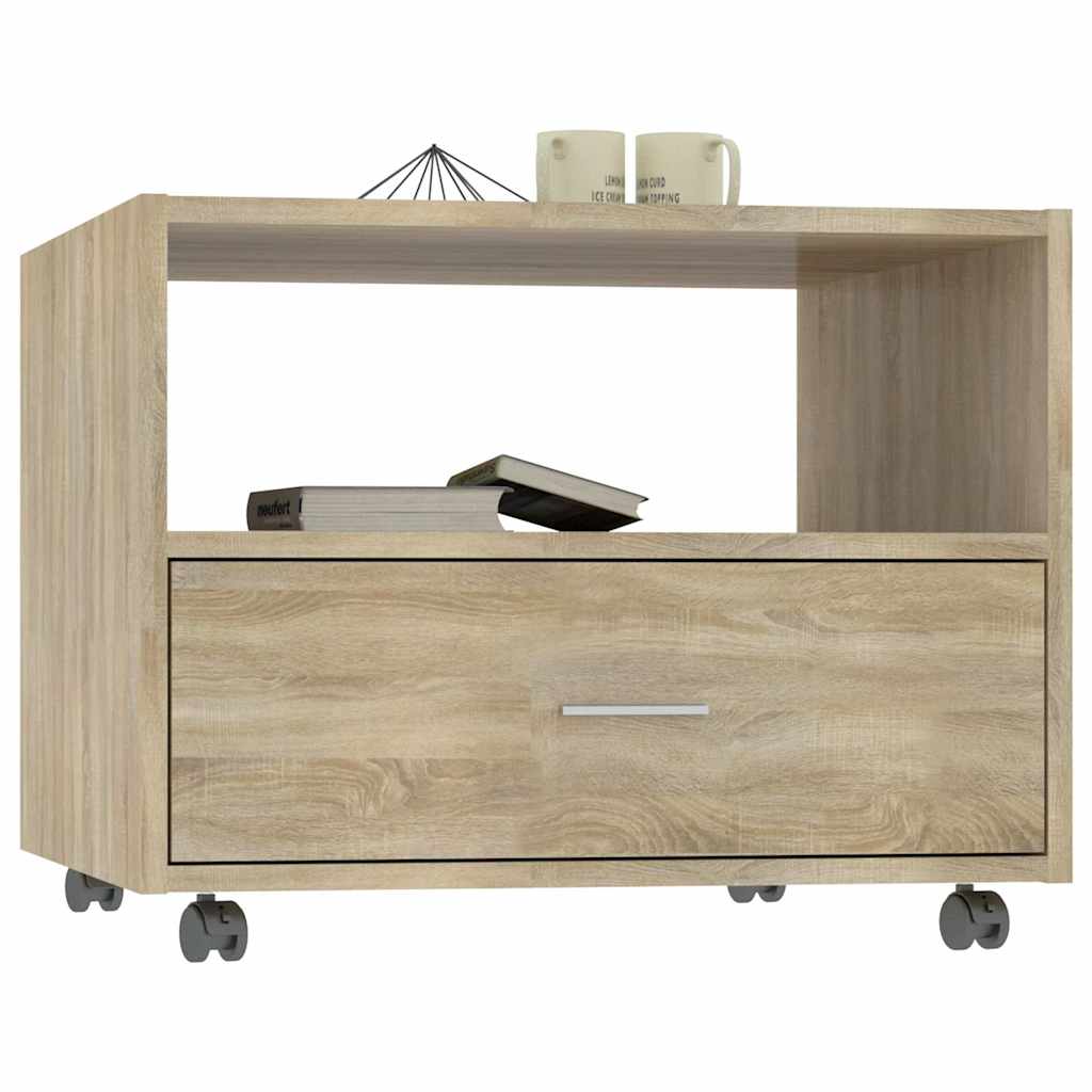 Coffee Table Sonoma Oak 55x55x40 cm Engineered Wood