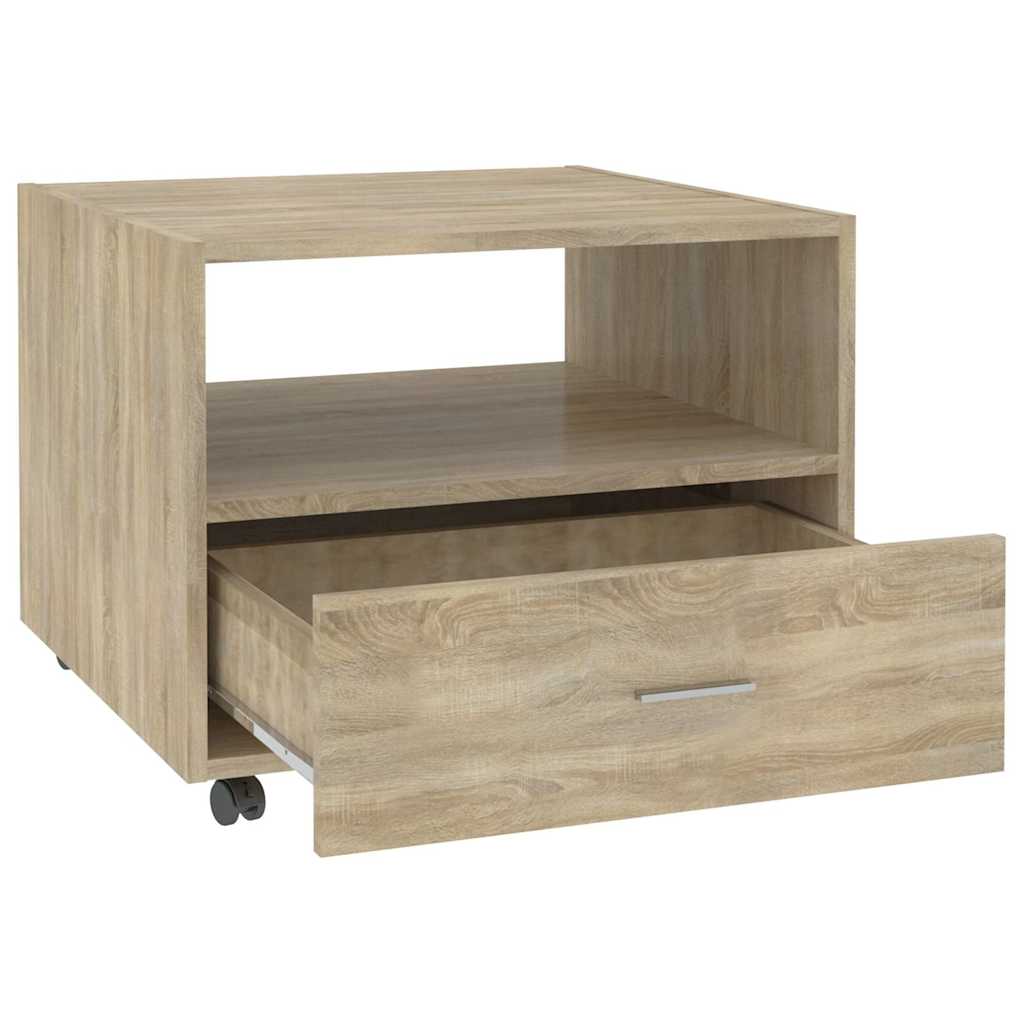 Coffee Table Sonoma Oak 55x55x40 cm Engineered Wood