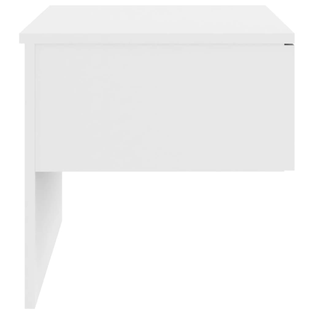 vidaXL Wall-mounted Bedside Cabinets 2 pcs High Gloss White