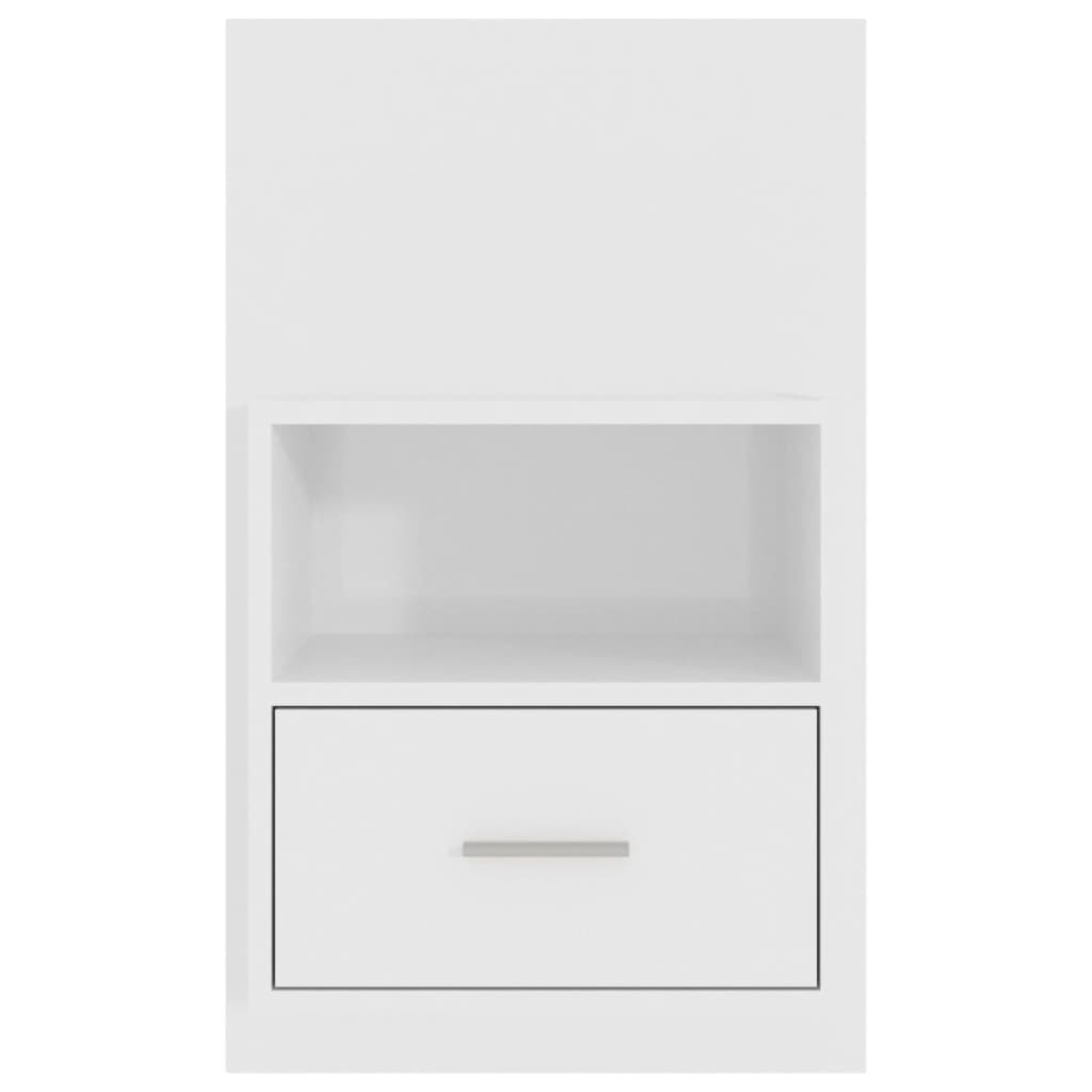 vidaXL Wall-mounted Bedside Cabinets 2 pcs High Gloss White