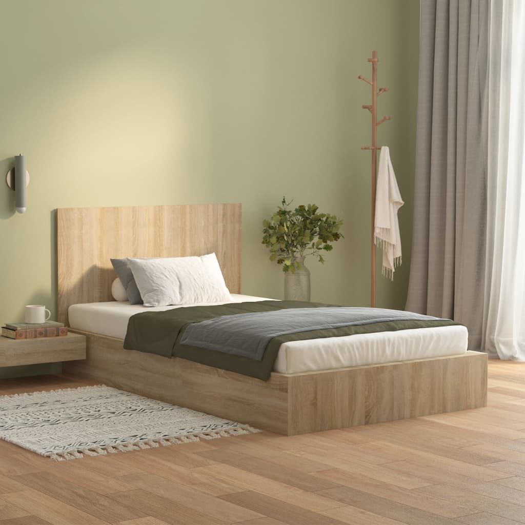 vidaXL Bed Headboard Sonoma Oak 120x1.5x80 cm Engineered Wood